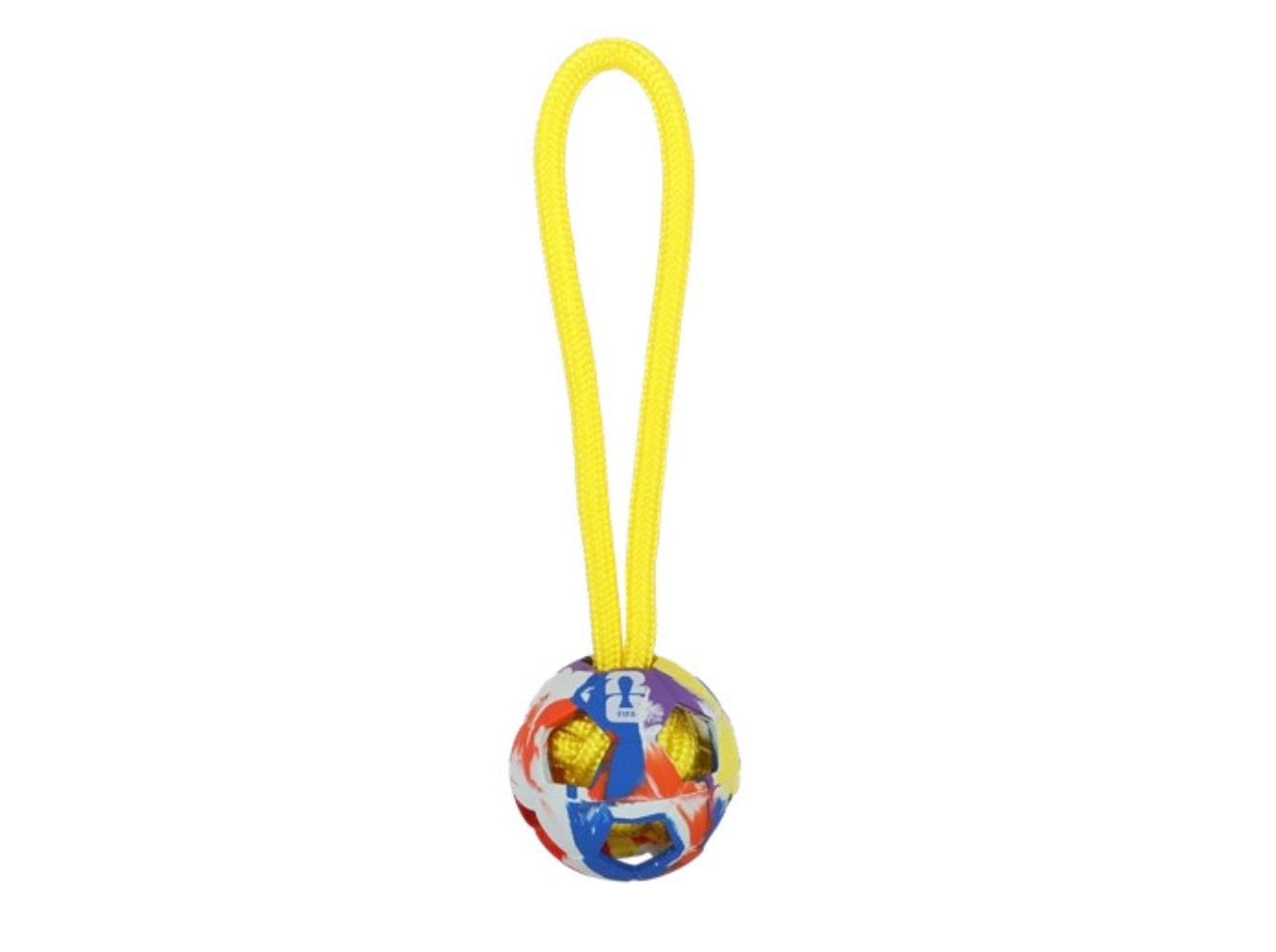 BRINQUEDO C&Atilde;O AFP MUNDIAL BOLA COM CORDA 5.5CM image number 0