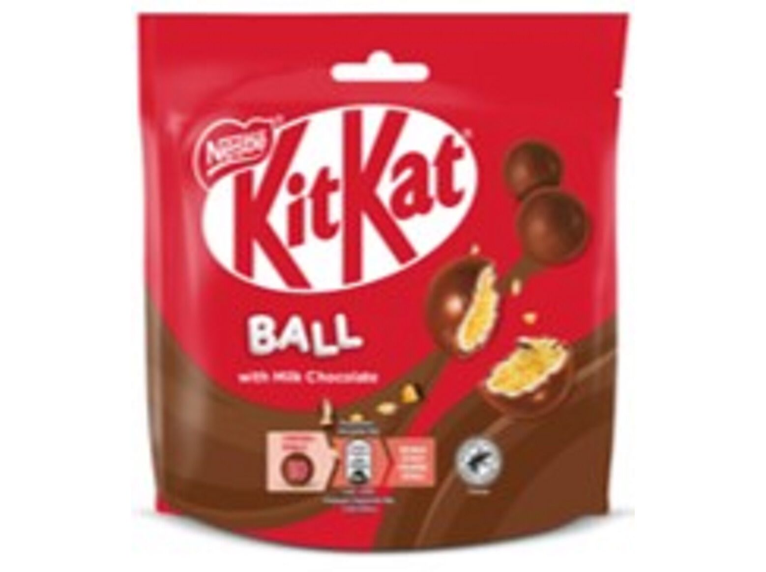 CHOCOLATE KITKAT BALL LEITE 140G image number 0