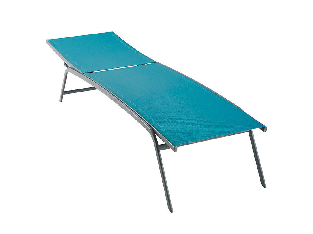 ESPREGUI&Ccedil;ADEIRA MULTI POSI&Ccedil;&Otilde;ES GARDENSTAR AZUL TEXTILENE 176/157X54CM image number 3