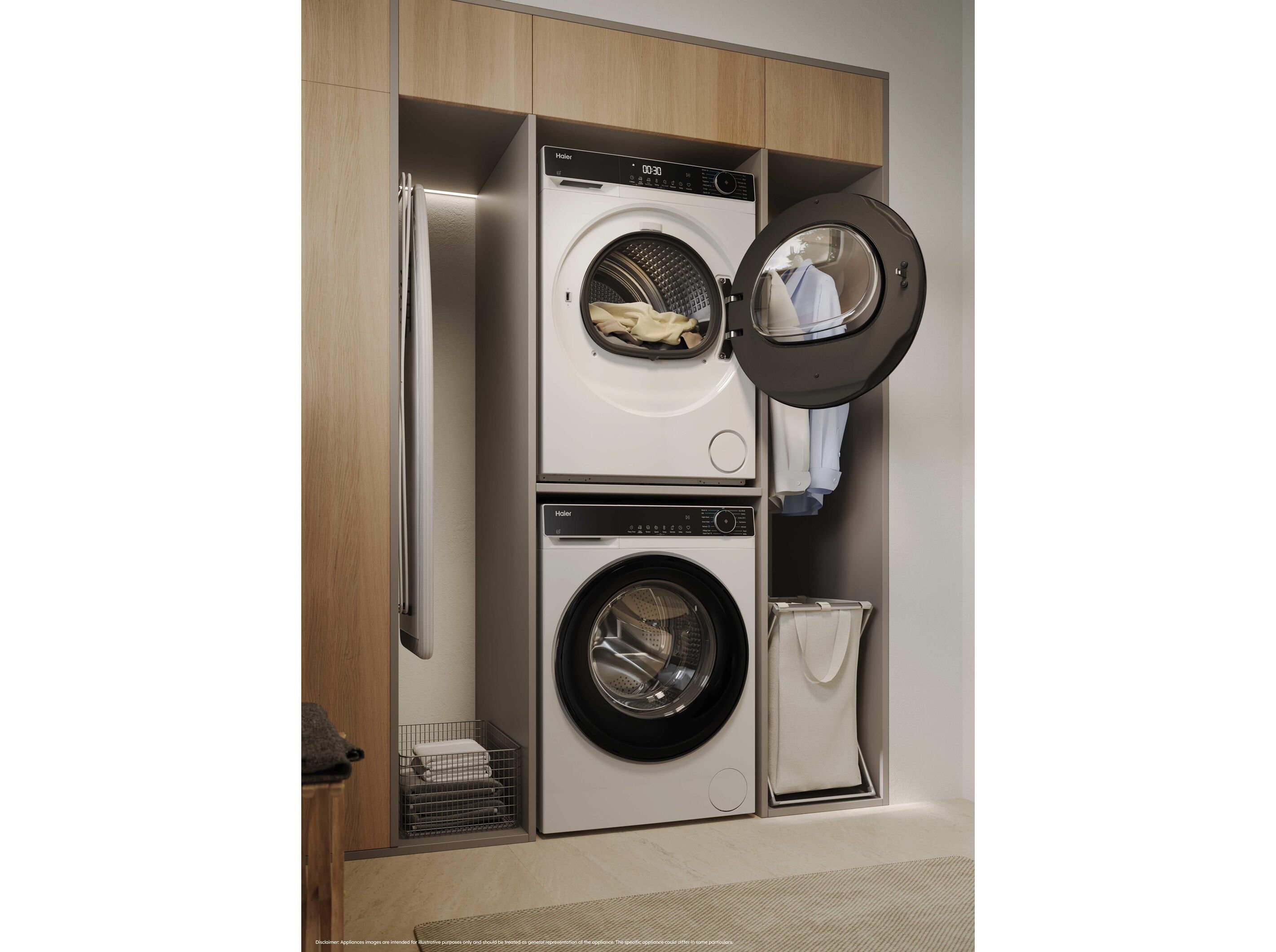 M&Aacute;QUINA DE SECAR ROUPA HAIER HD80-D357TU1-S BOMBA CALOR 8KG D image number 8
