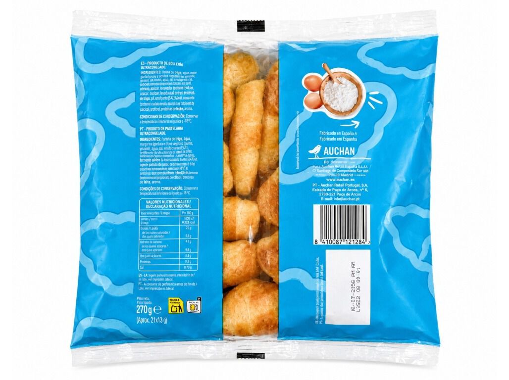 CROISSANTS AUCHAN 270G (21UN APROX) image number 1