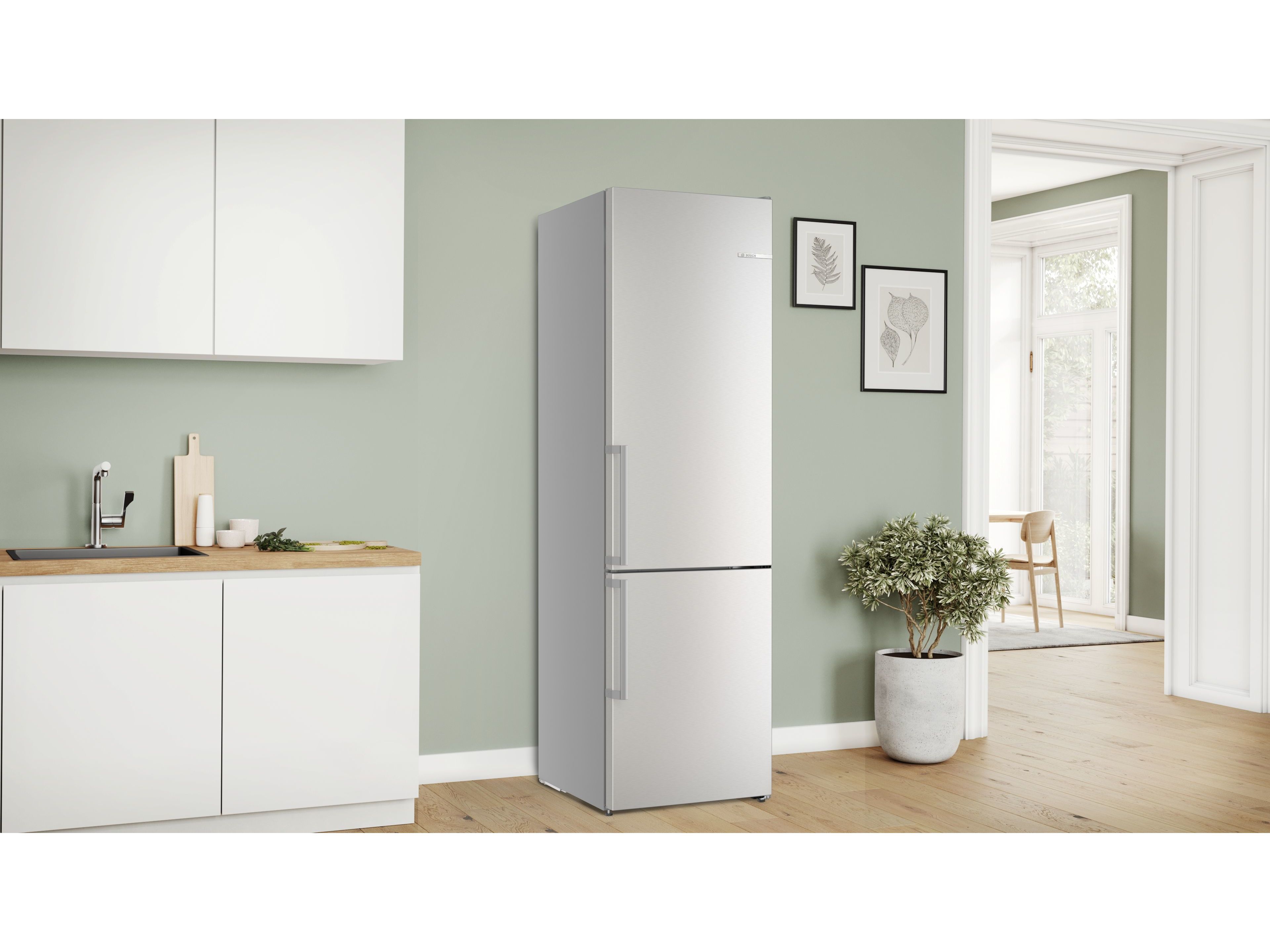 FRIGOR&Iacute;FICO COMBINADO BOSCH KGN39AIAU (NO FROST A 203CM 363L INOX) image number 6
