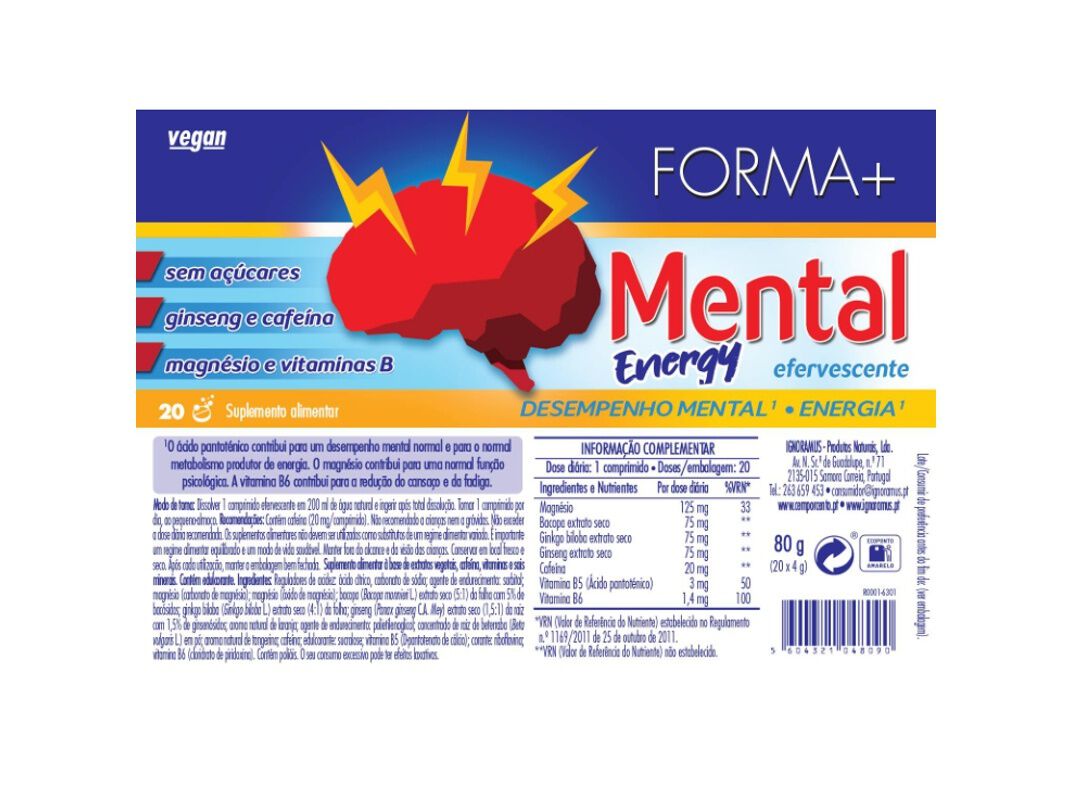 MENTAL ENERGY EFERV FORMA+ 20 COMPRIMIDOS image number 1