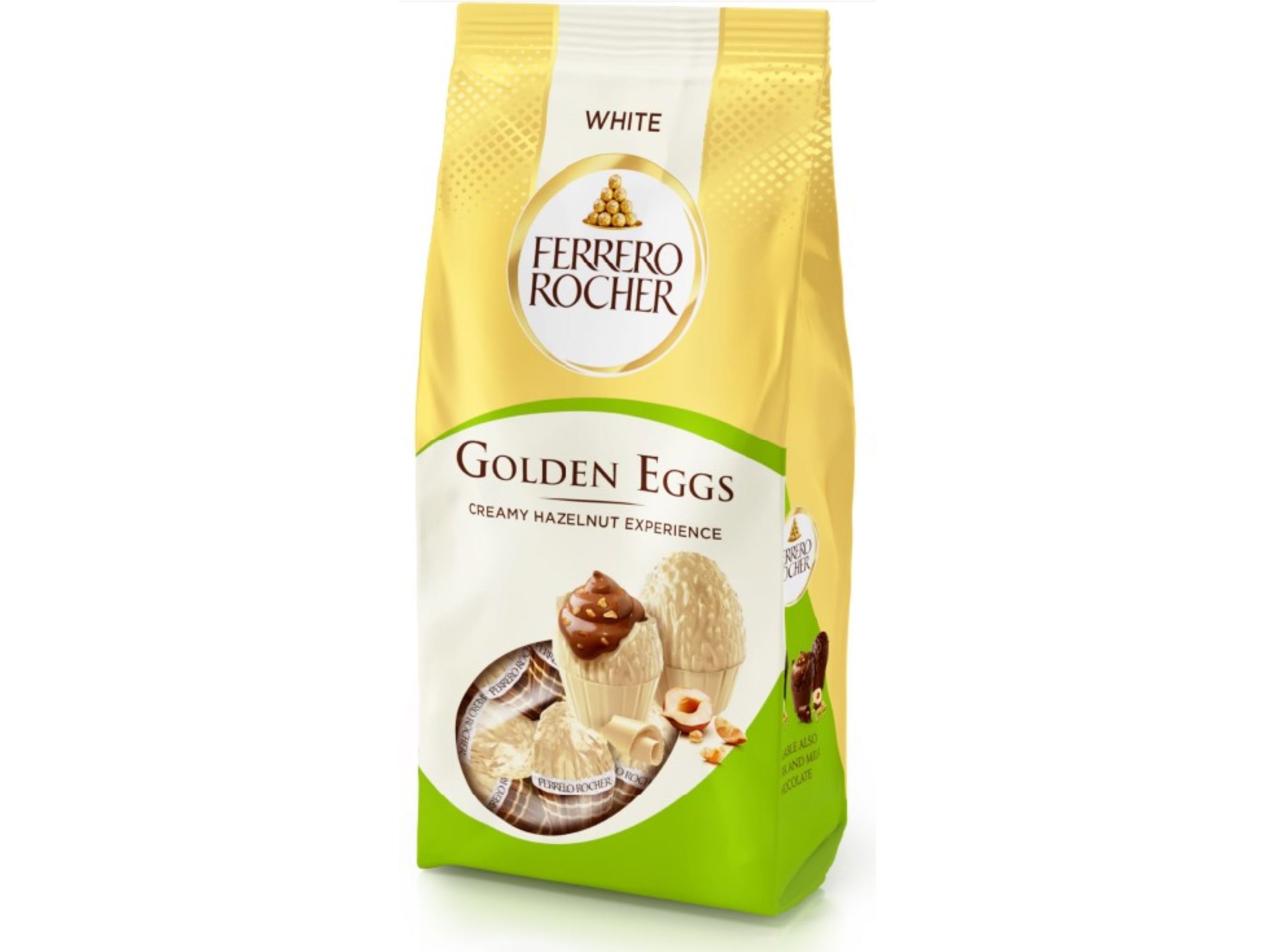 OVINHOS DE CHOCOLATE FERRERO GOLDEN EGGS WHITE 90G