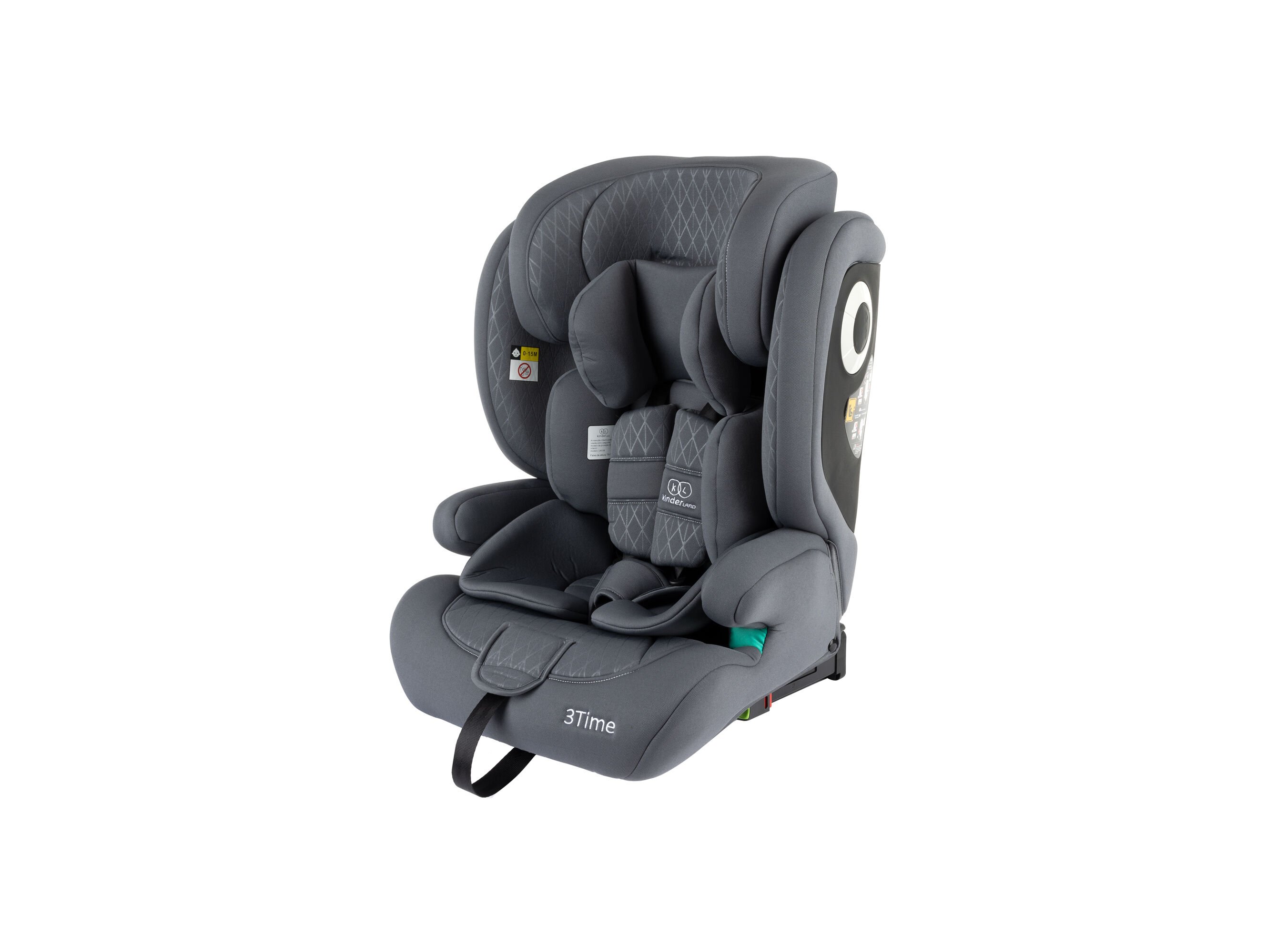 CADEIRA AUTO I-SIZE KINDERLAND 76-150CM COM ISOFIX CINZENTO
