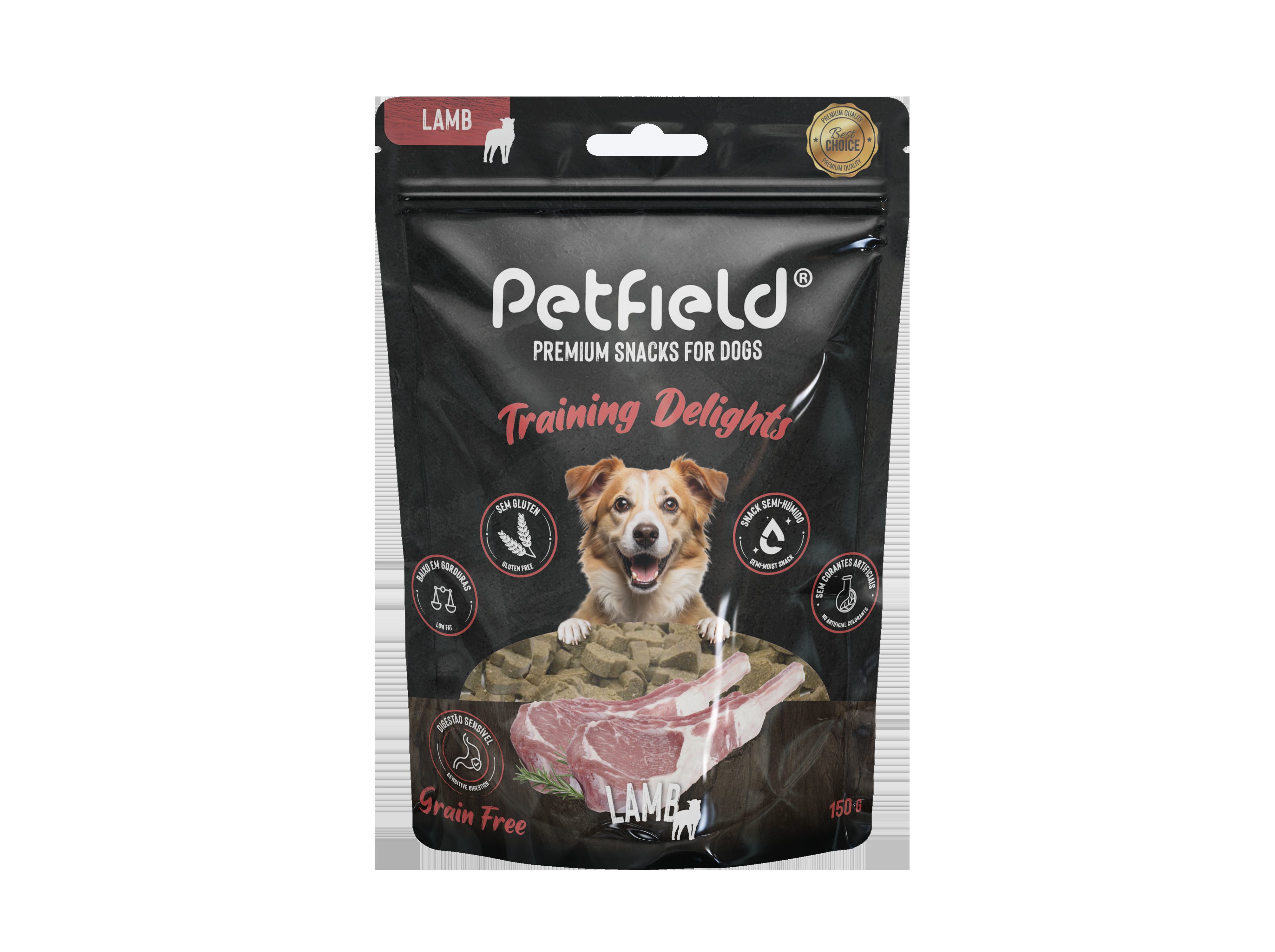 SNACK C&Atilde;O PETFIELD SEM CEREAIS BORREGO 150G image number 0