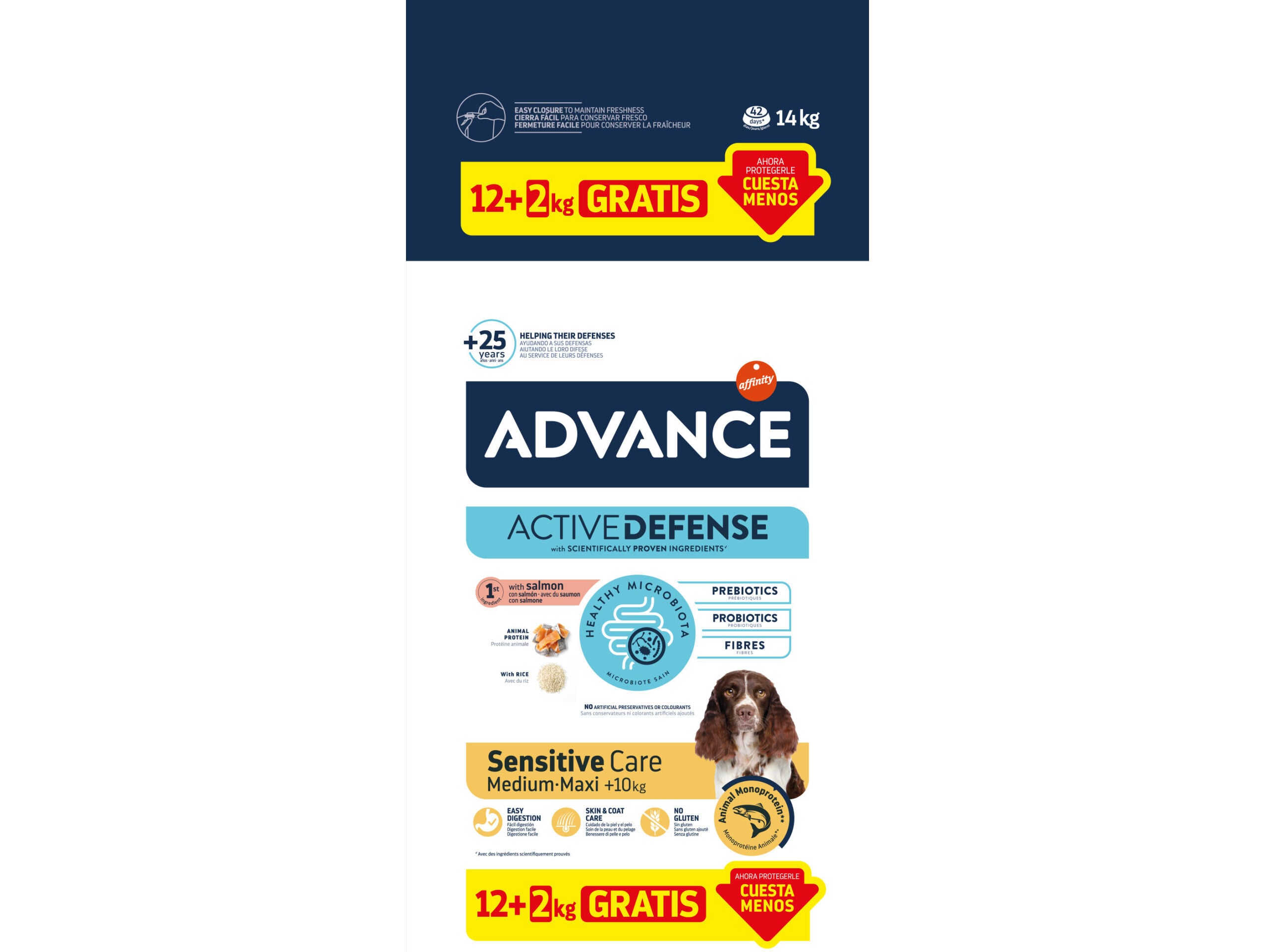 RA&Ccedil;&Atilde;O PARA C&Atilde;O ADVANCE SENSITIVE SALM&Atilde;O 12+2KG image number 1