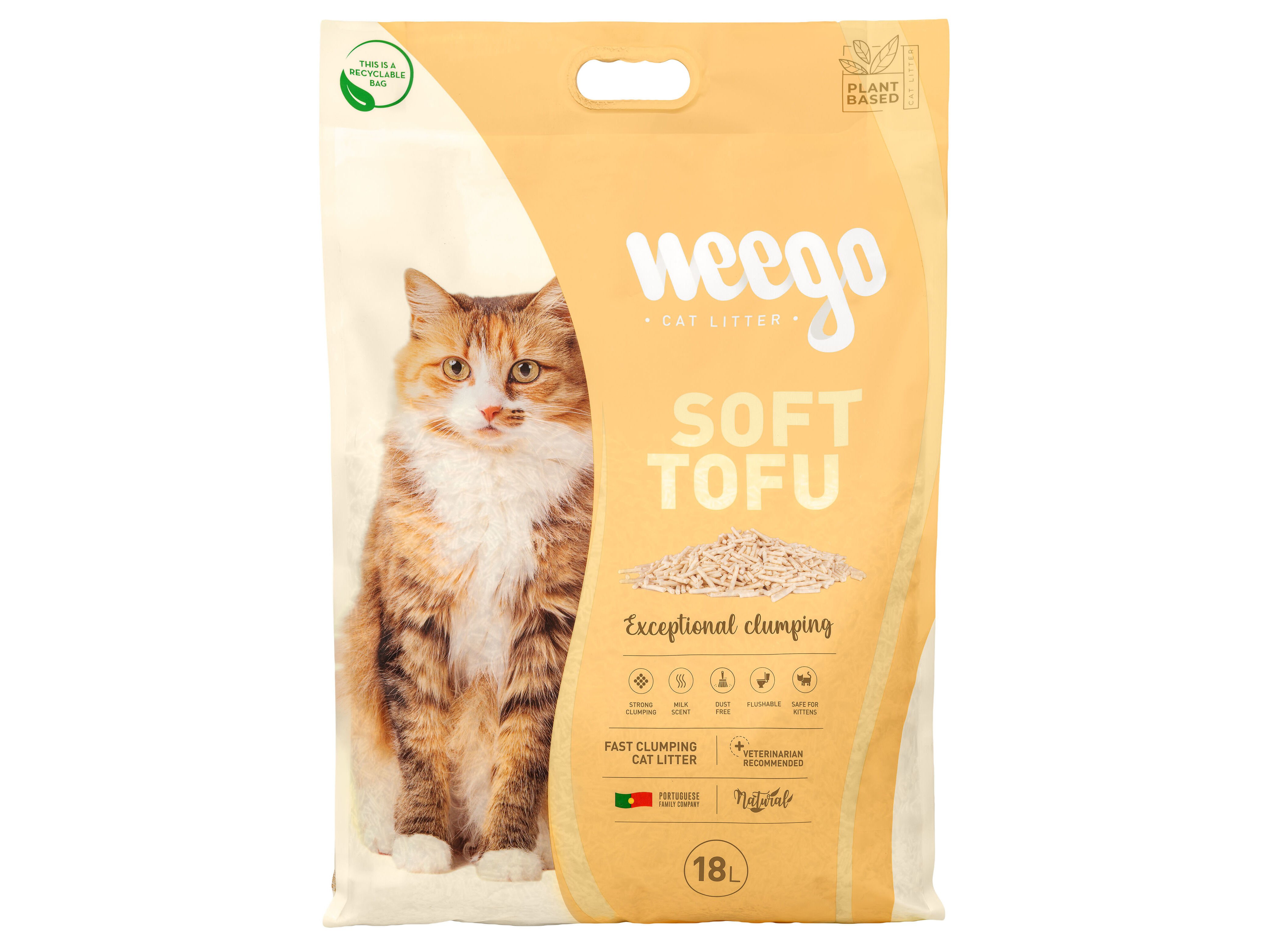 AREIA AGLOMERANTE WEEGO TOFU SUAVE 18L image number 0