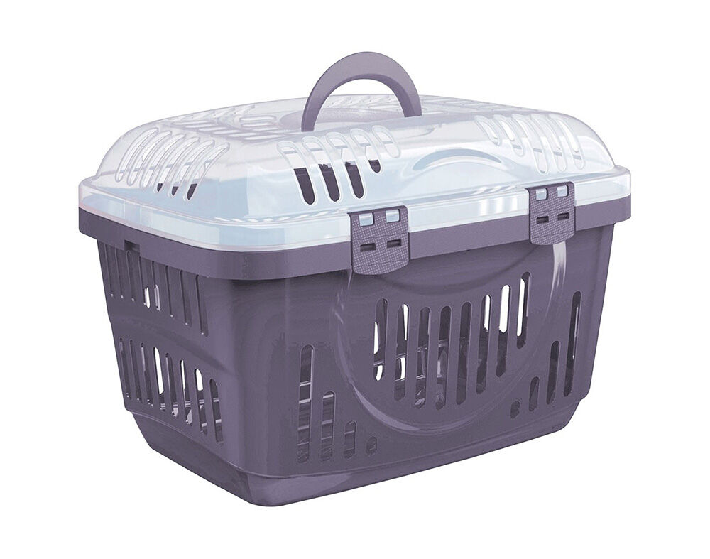 TRANSPORTADORA ROCKET MIMAU TRANSPARENTE ABRE PARA CIMA CORES SORTIDAS