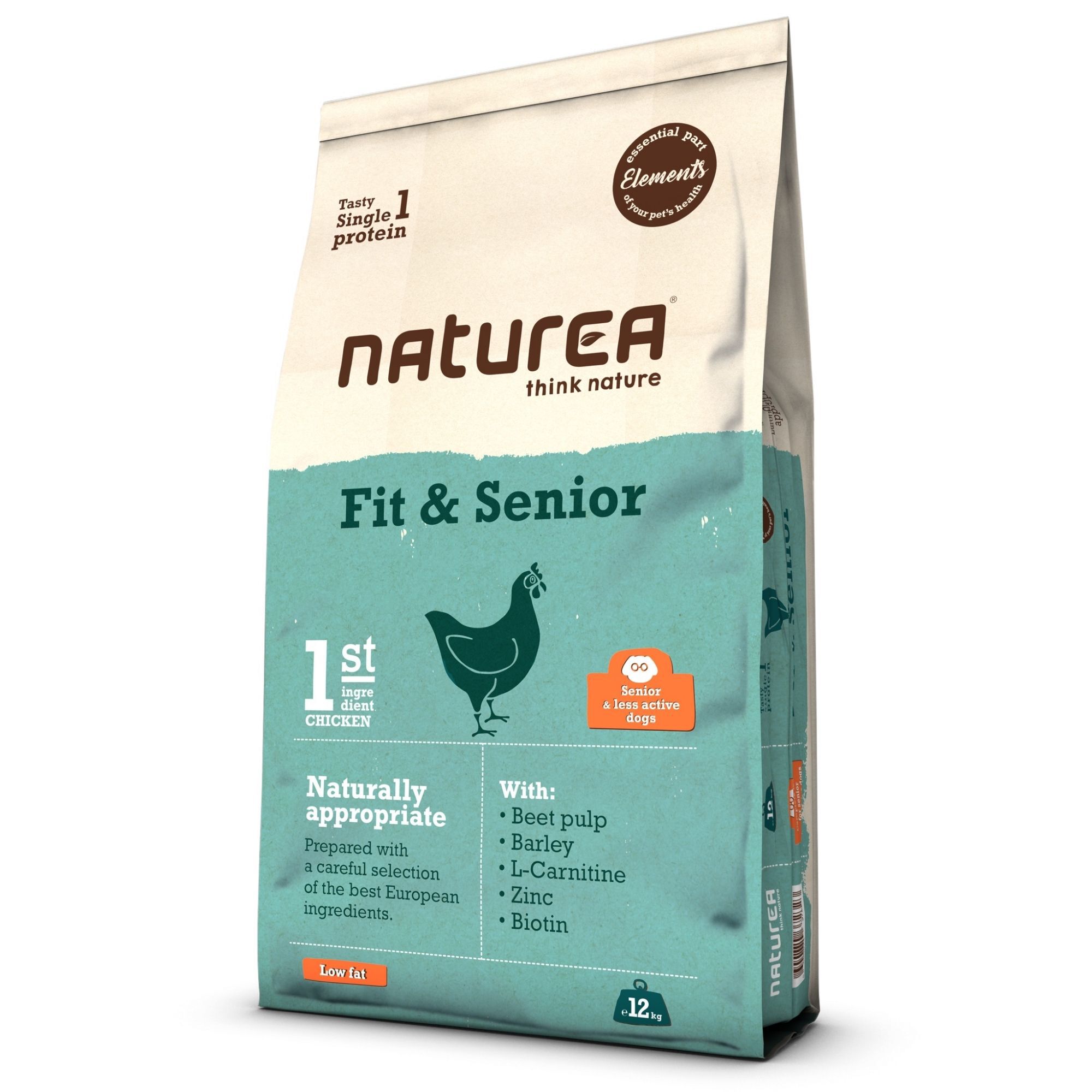 RA&Ccedil;&Atilde;O C&Atilde;O NATUREA ELEMENTS FIT & SENIOR 12KG image number 0