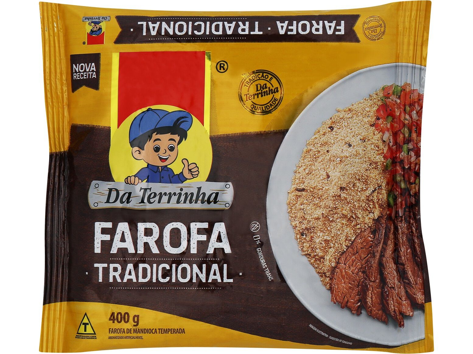 FAROFA MANDIOCA DA TERRINHA TRADICIONAL 400G