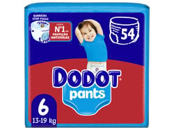 Fraldas Cueca Pants Dodot T6 14-19kg Dodot Pants 54 un