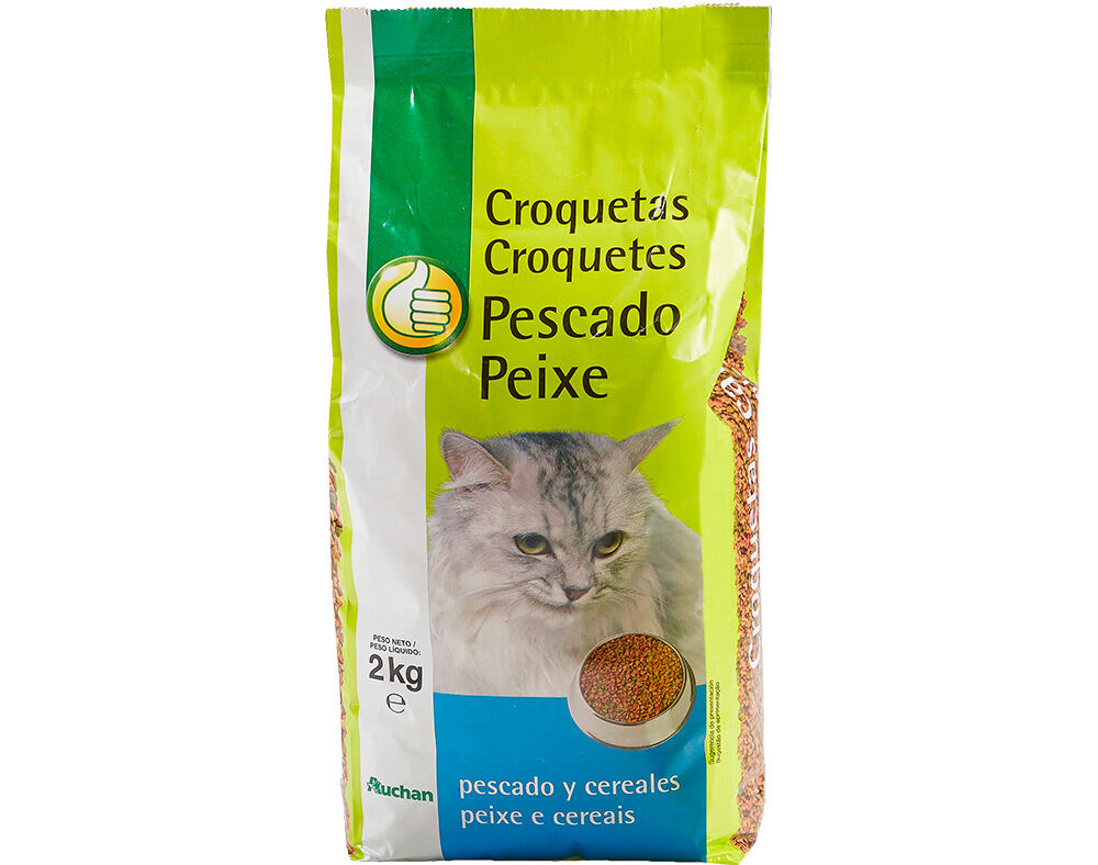 RA&Ccedil;&Atilde;O PARA GATO POLEGAR COM PEIXE E CEREAIS 2KG image number 0