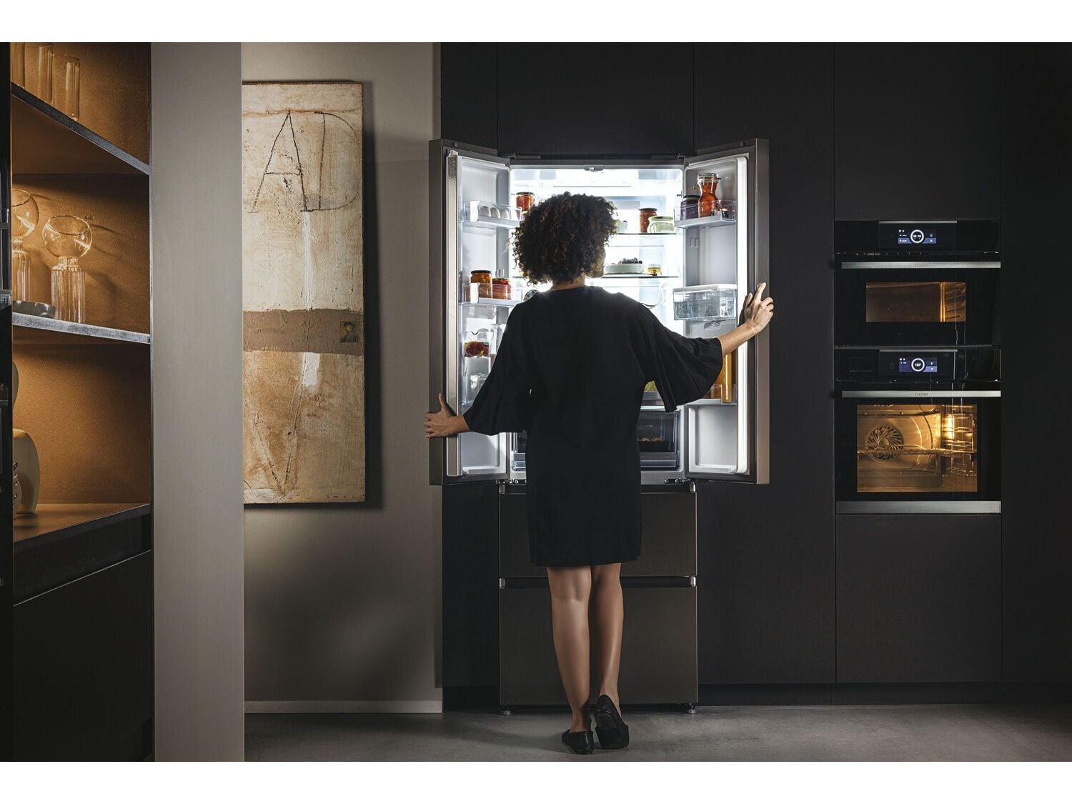 FRIGOR&Iacute;FICO AMERICANO HAIER HFW7720EWMP DISPENSADOR &Aacute;GUA E 477L image number 11