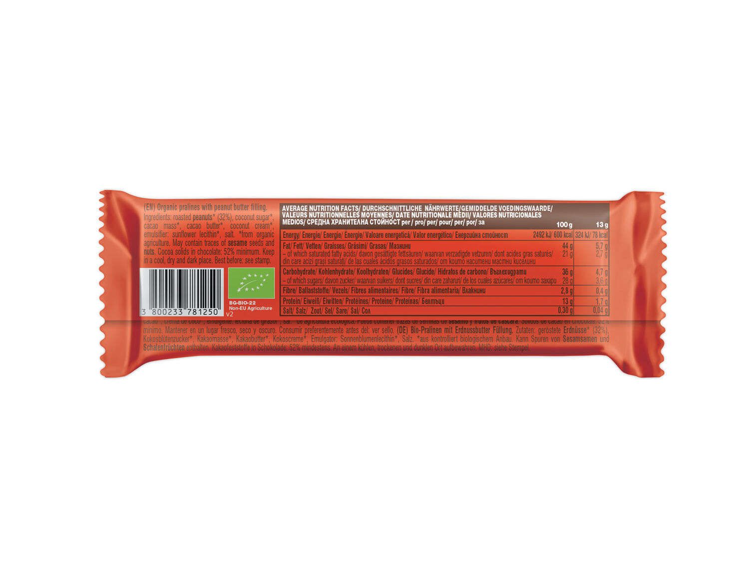 SNACK CHOCOLATE BETT'R RECHEIO AMENDOIM 39 G image number 1