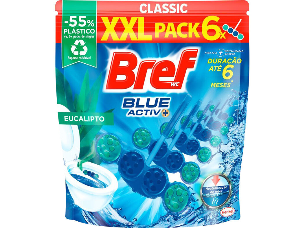 BLOCO SANIT&Aacute;RIO BREF EUCALIPTO 6UN