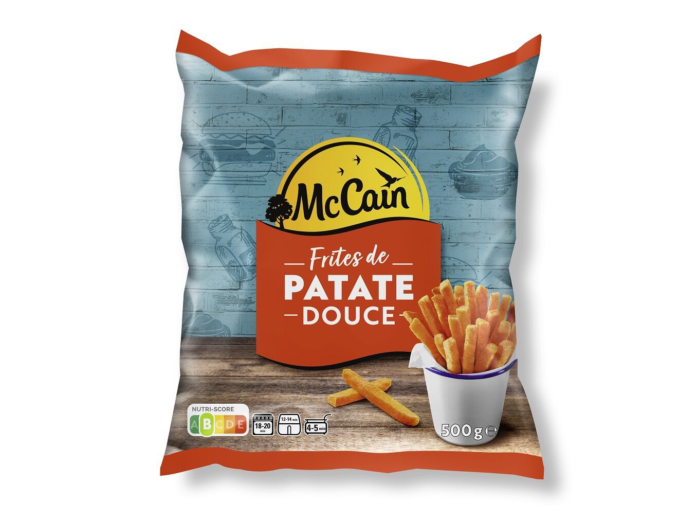 BATATA MCCAIN DOCE PALITOS FORNO 500G image number 0