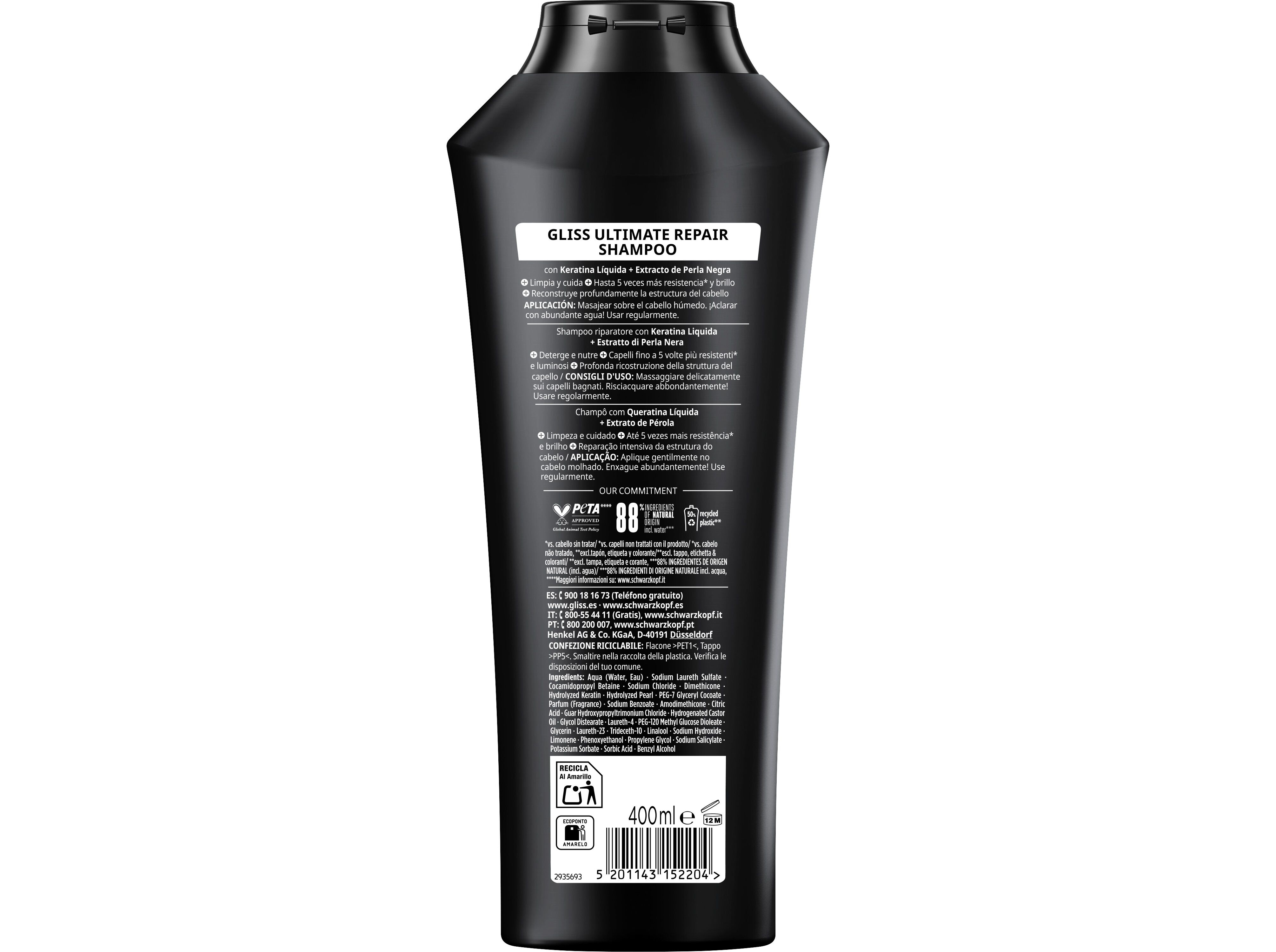 CHAMP&Ocirc; GLISS ULTIMATE REPAIR 400ML image number 1