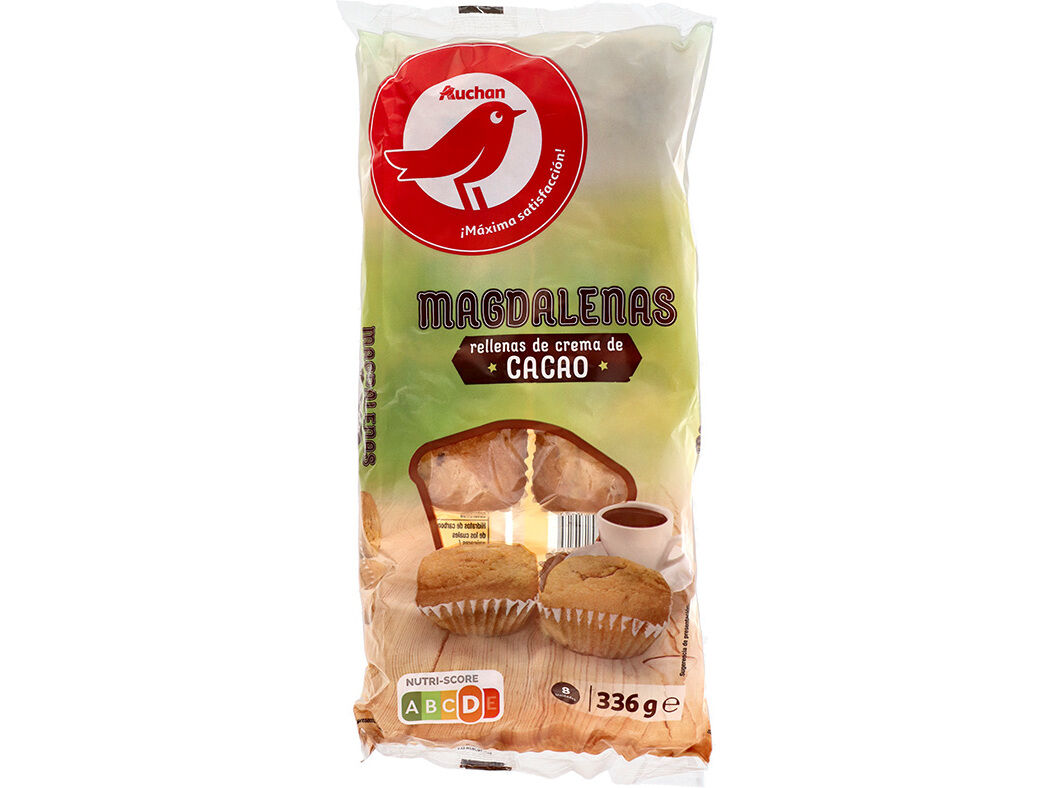MADALENAS AUCHAN RECHEADAS COM CREME DE CACAU 336G image number 0