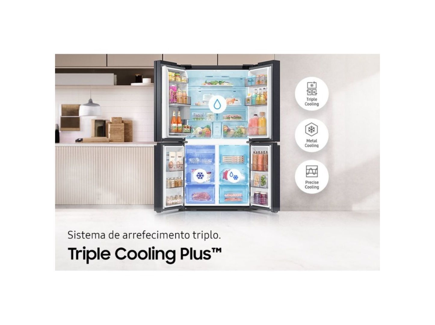 FRIGOR&Iacute;FICO AMERICANO SAMSUNG RF65DG960ESREF (NO FROST E 18 CM 646L INOX) image number 7