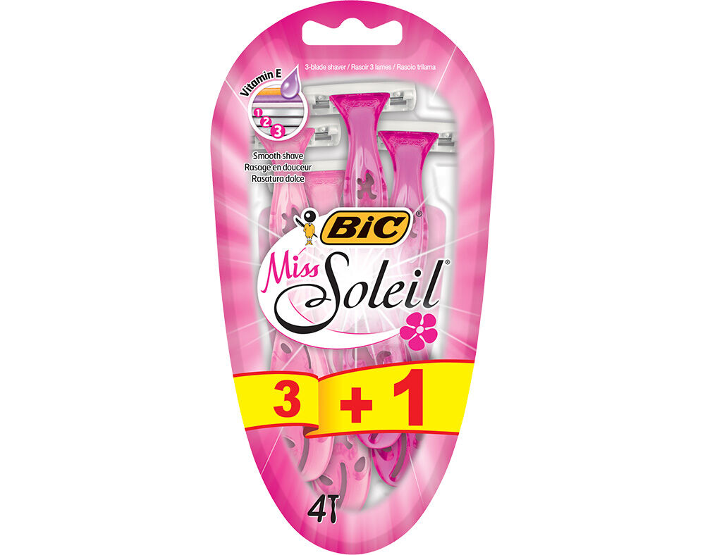 L&Acirc;MINAS BIC DESCART&Aacute;VEIS MISS SOLEIL 3+1UN GR&Aacute;TIS