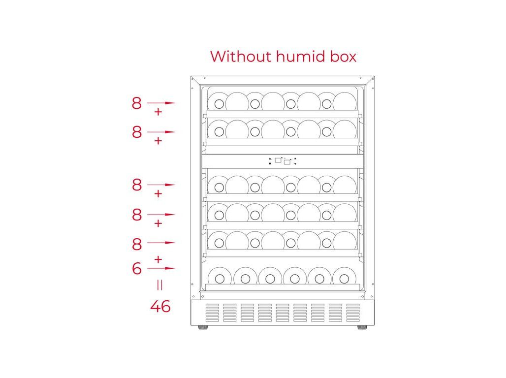 CAVE DE VINHOS TEKA RVU 20046 46 GARRAFAS image number 4