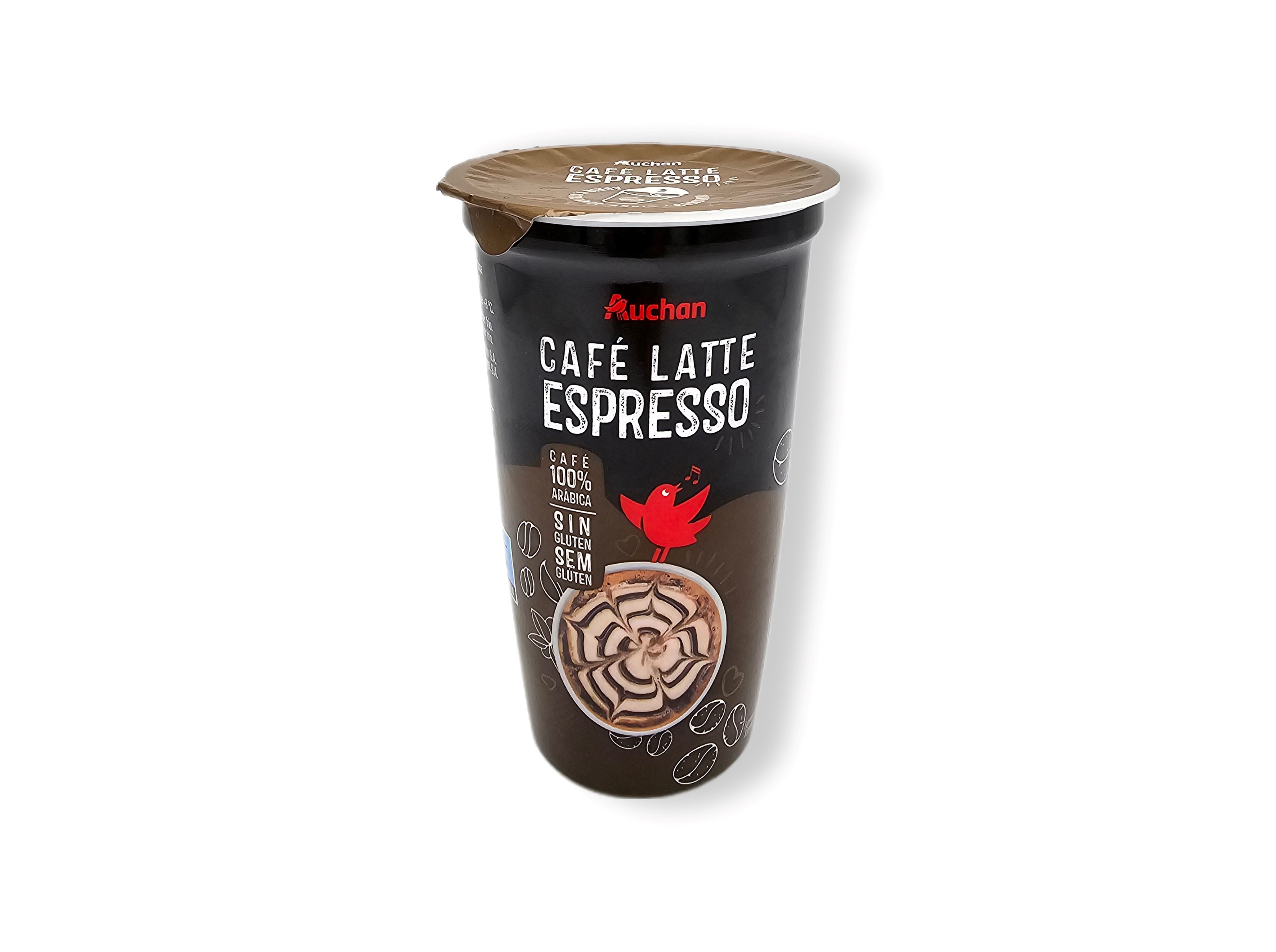 CAF&Eacute; AUCHAN LATTE ESPRESSO SEM GL&Uacute;TEN 250ML