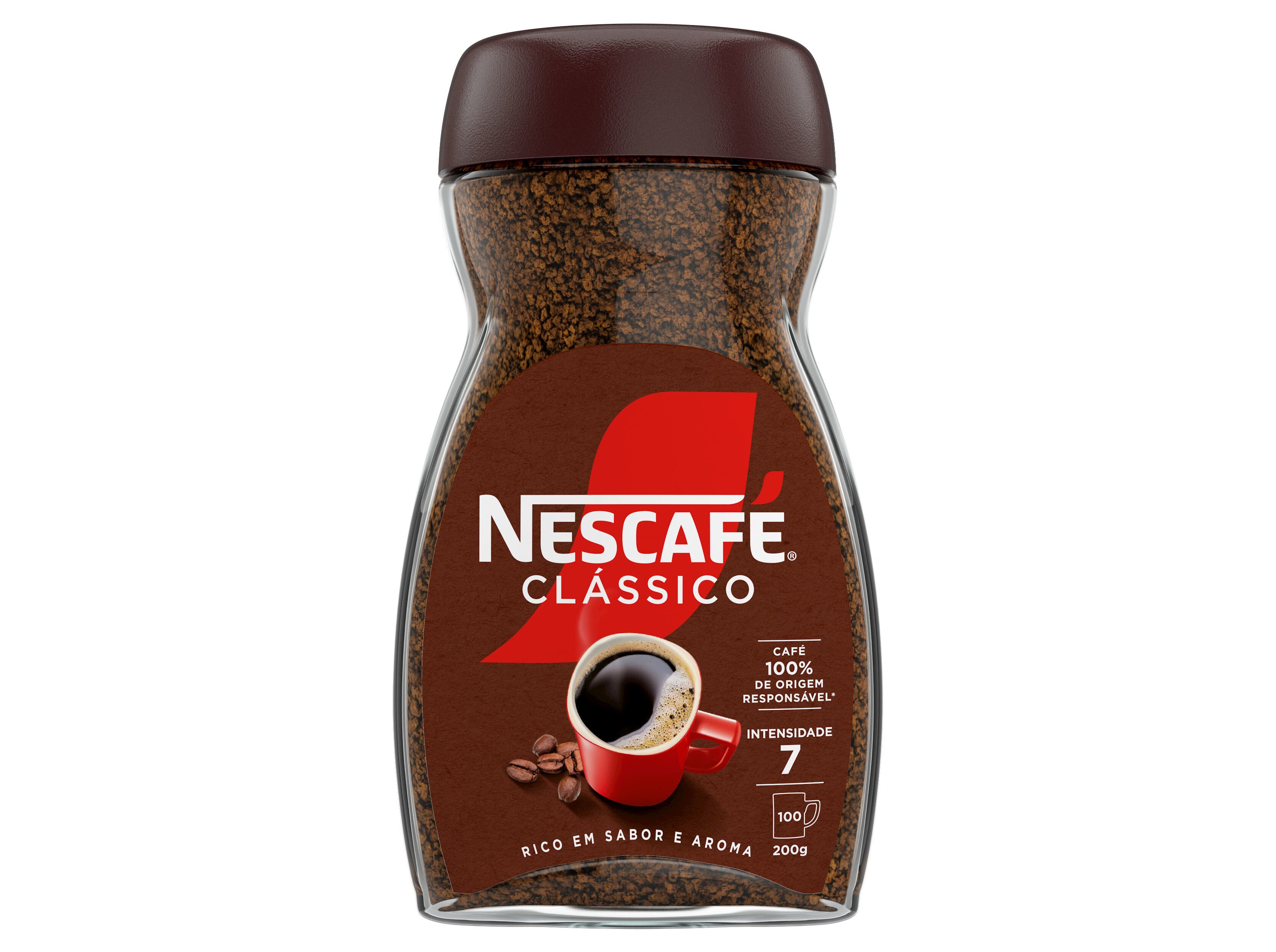 CAF&Eacute; NESCAF&Eacute; SOL&Uacute;VEL CL&Aacute;SSICO COM CAF&Eacute;&Iacute;NA 200G image number 0