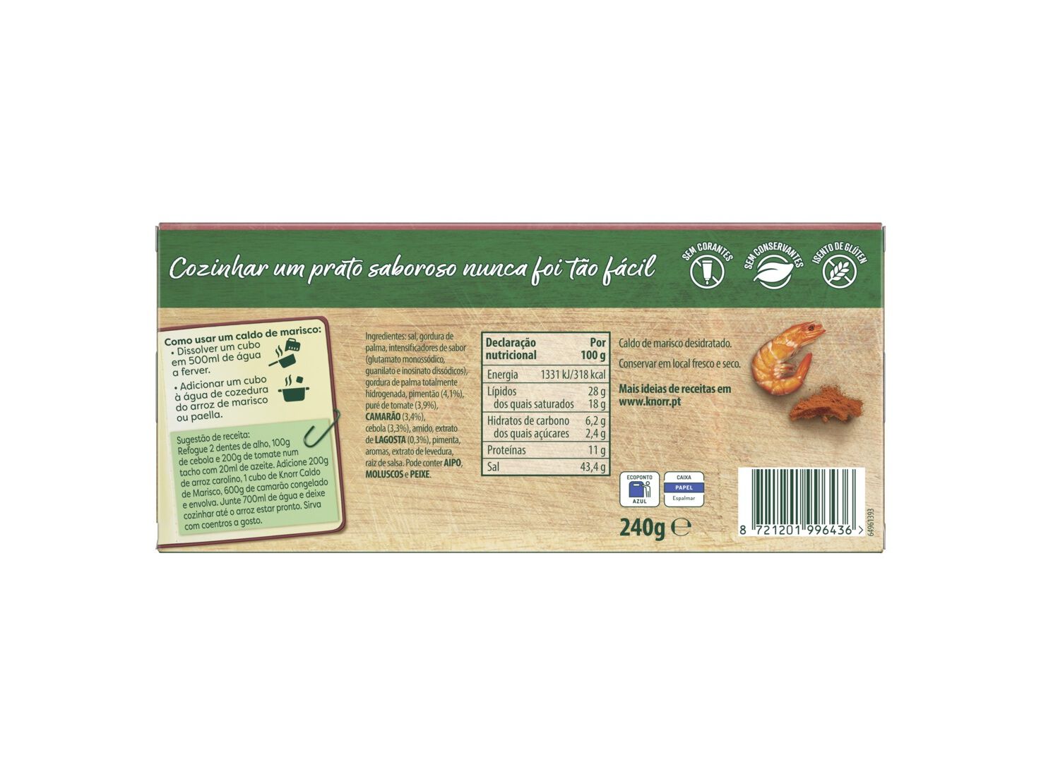CALDO MARISCO KNORR 24 CUBOS 240G image number 2