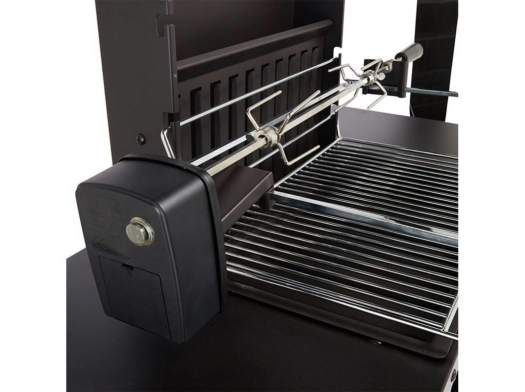 BARBECUE A CARV&Atilde;O GARDENSTAR COM 2 GRELHAS PRETO 93.5.X56.X125CM image number 4