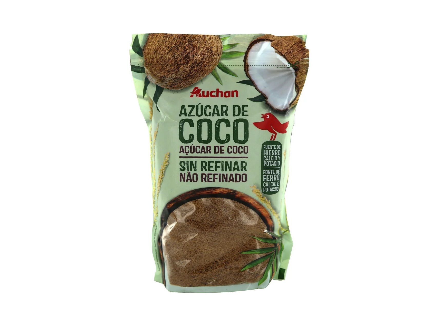 A&Ccedil;&Uacute;CAR COCO AUCHAN N&Atilde;O REFINADO 500G