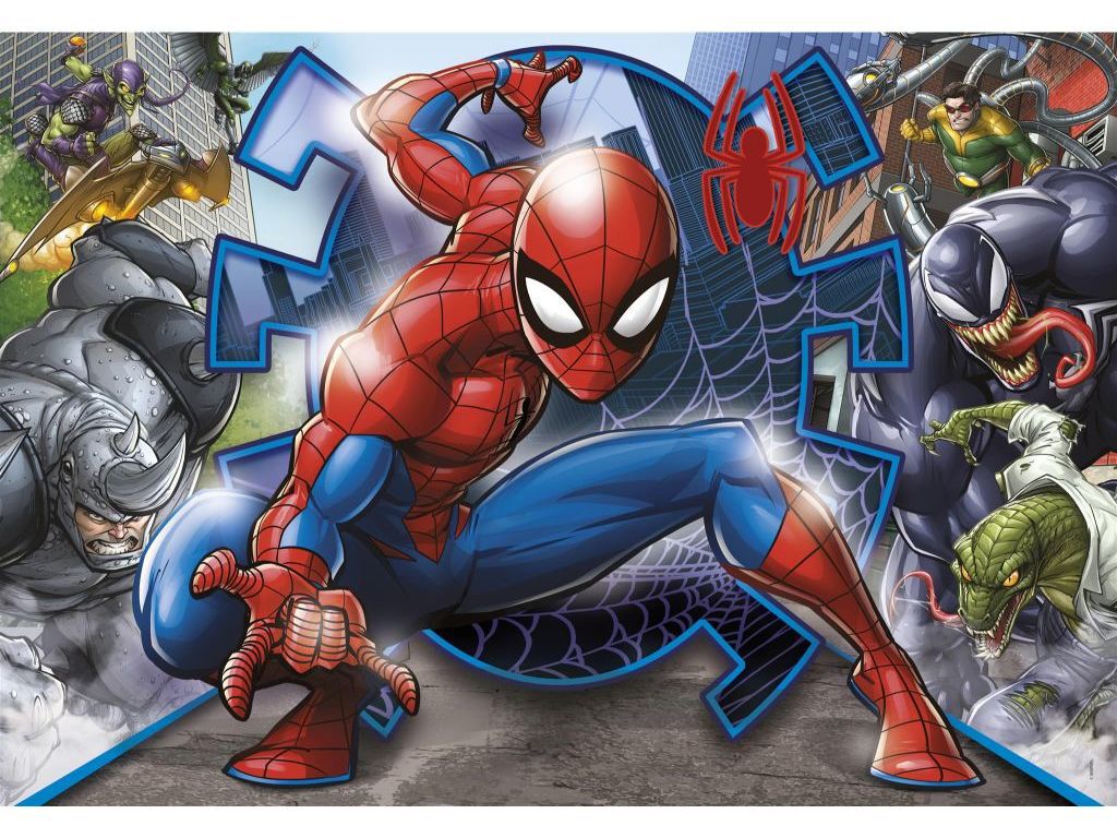 PUZZLE SPIDERMAN CLEMENTONI 104 PE&Ccedil;AS image number 1