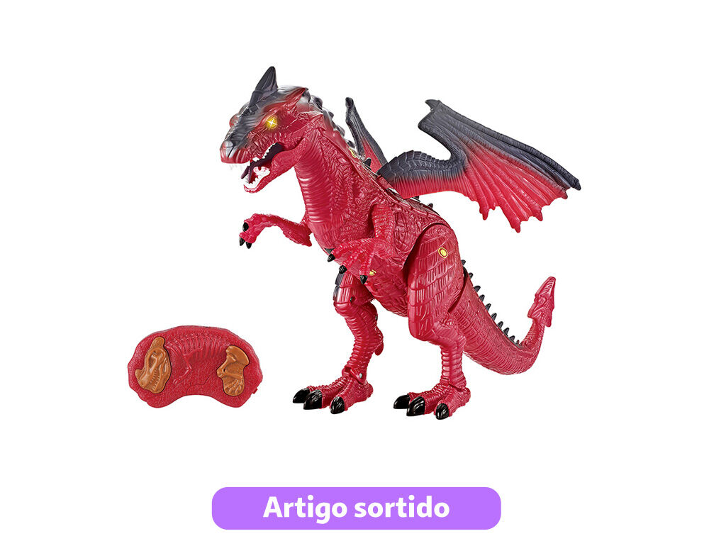 DINOSSAURO R/C ONE TWO FUN 28CM MODELOS SORTIDOS image number 1