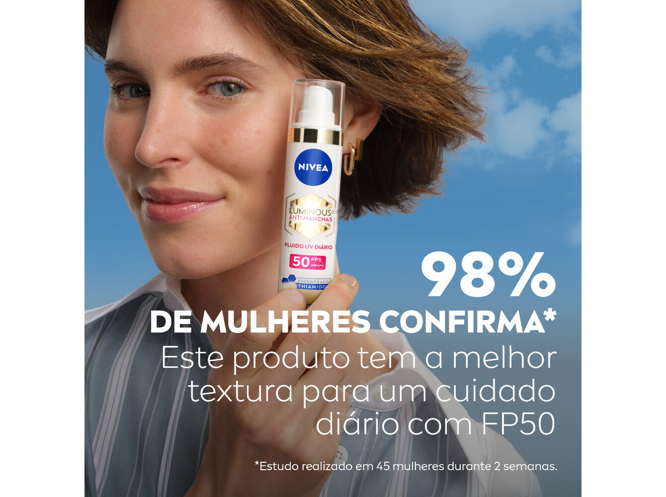FLUIDO DE ROSTO DE DIA ANTIMANCHAS CELLULAR LUMINOUS 630 FP50 NIVEA 40 ML image number 4