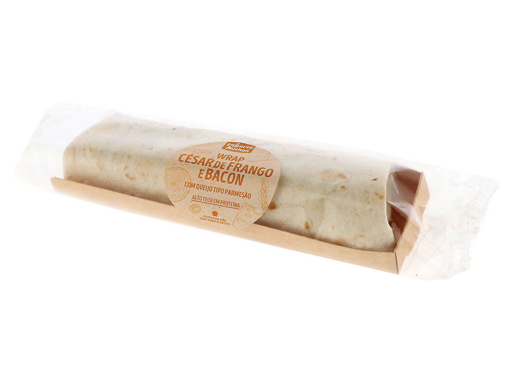 WRAP C&Eacute;SAR DE FRANGO E BACON SABORES AUCHAN UN image number 0