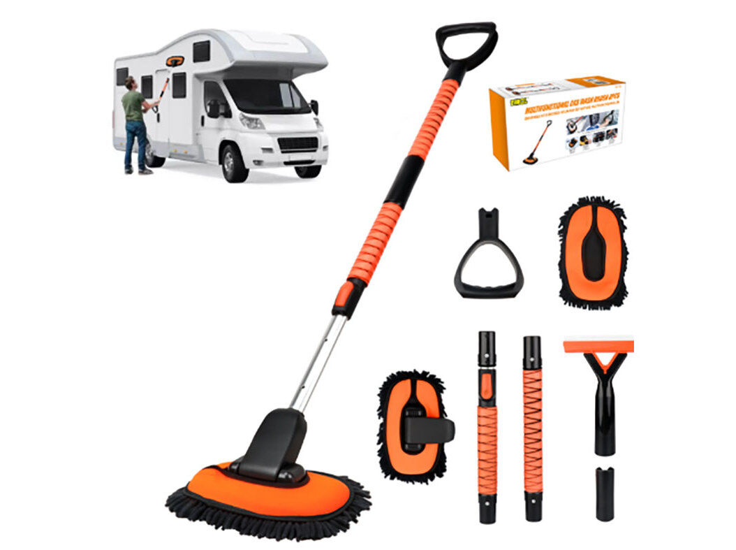 ESCOVA AUCHAN MULTIFUN&Ccedil;&Otilde;ES LARANJA image number 0