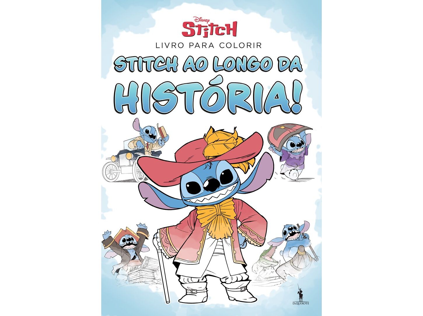 LIVRO STITCH AO LONGO DA HIST&Oacute;RIA! LIVRO PARA COLORIR image number 0