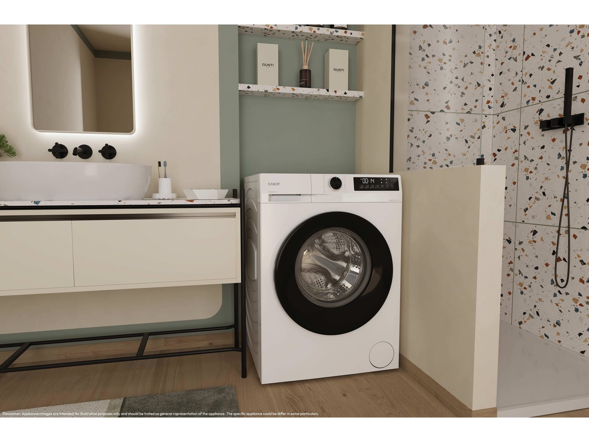 M&Aacute;QUINA DE LAVAR ROUPA CANDY GD 49B8-S - BRANCO A 9KG image number 9