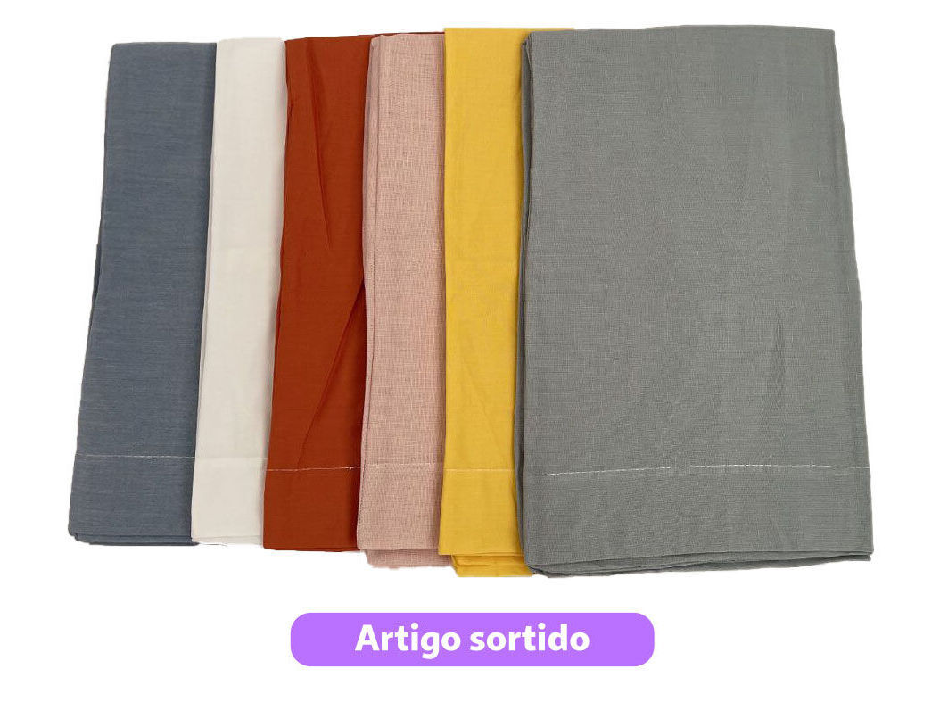 FRONHA 100% ALGOD&Atilde;O 50X70CM CORES SORTIDAS