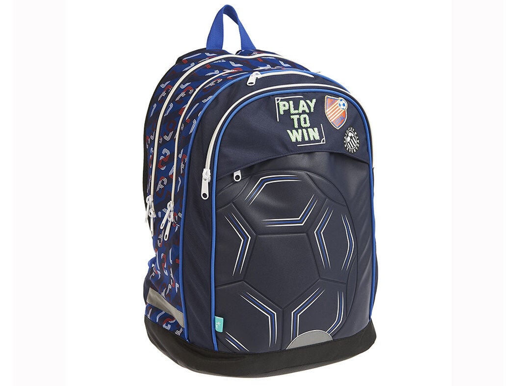 MOCHILA AUCHAN 2 COMPARTIMENTOS FUTEBOL 43X18X30CM