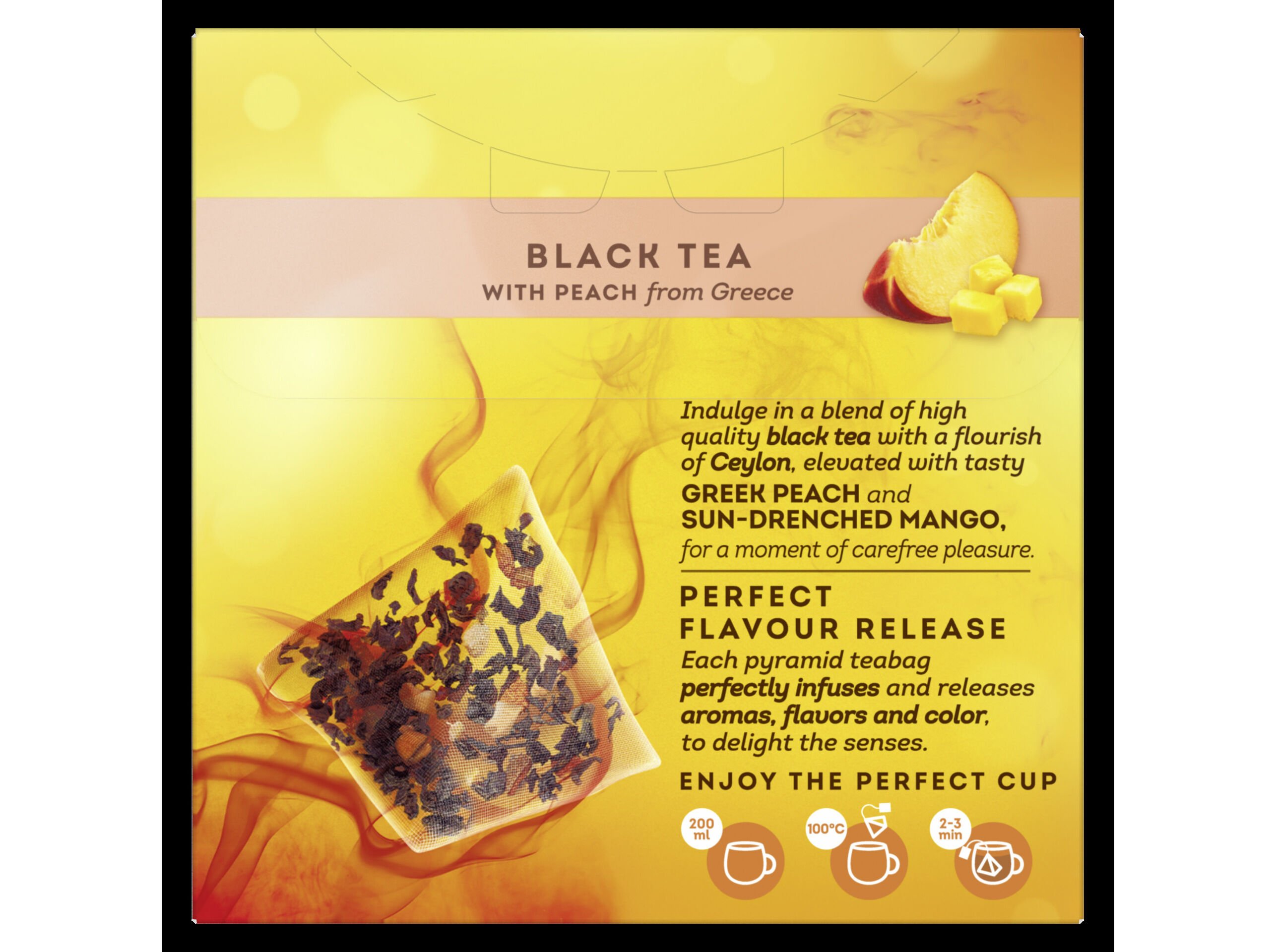 CH&Aacute; PRETO LIPTON PYRAMID PESSEGO/MANGA 20 UN image number 1