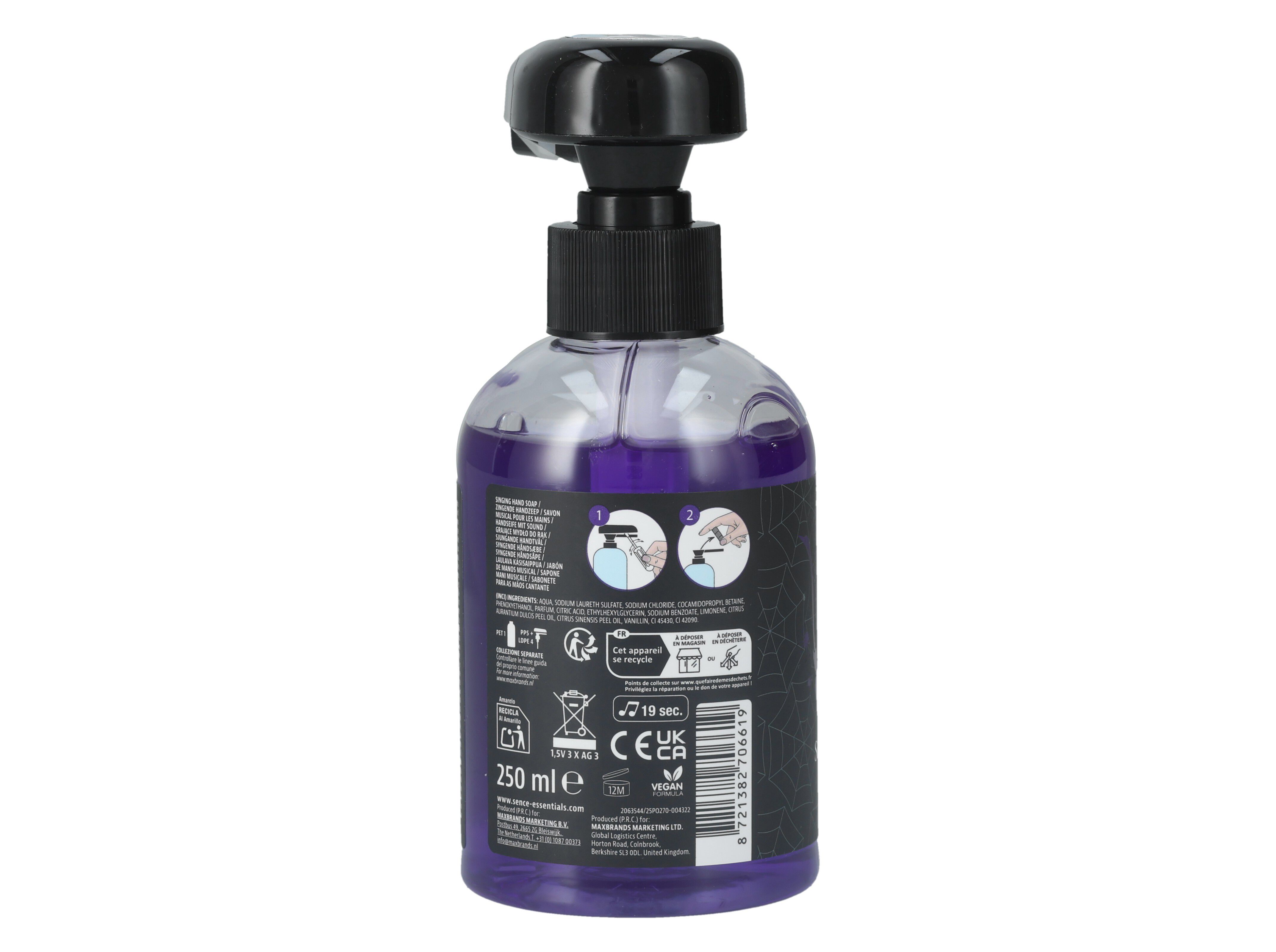 SABONETE L&Iacute;QUIDO SENCE HALLOWEEN 250 ML image number 4