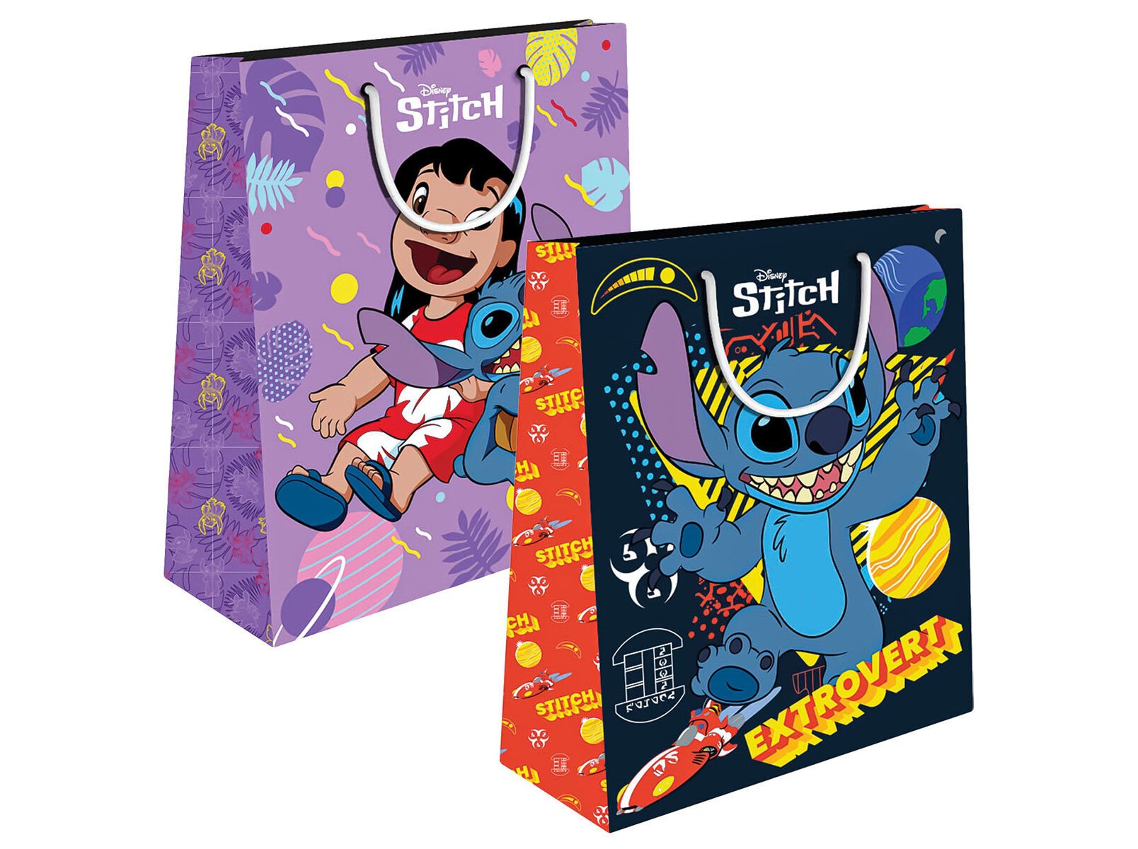 SACO PRESENTE STITCH 26X32X12 MEDIO MODELOS SORTIDOS image number 1