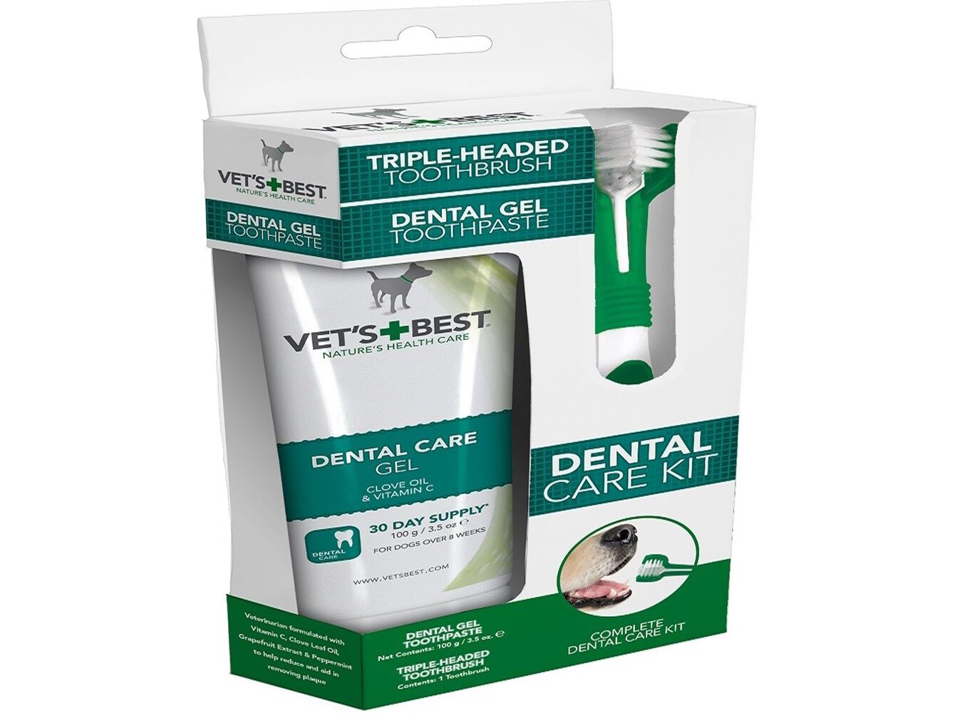 ESCOVA+PASTA DENTES VET'S+BEST P/C&Atilde;O