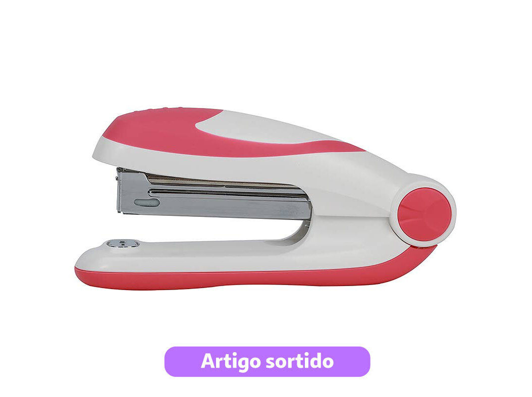 CONJUNTO DE MINI AGRAFADOR N.10 AUCHAN E CAIXA COM 400 AGRAFOS CORES SORTIDAS image number 14