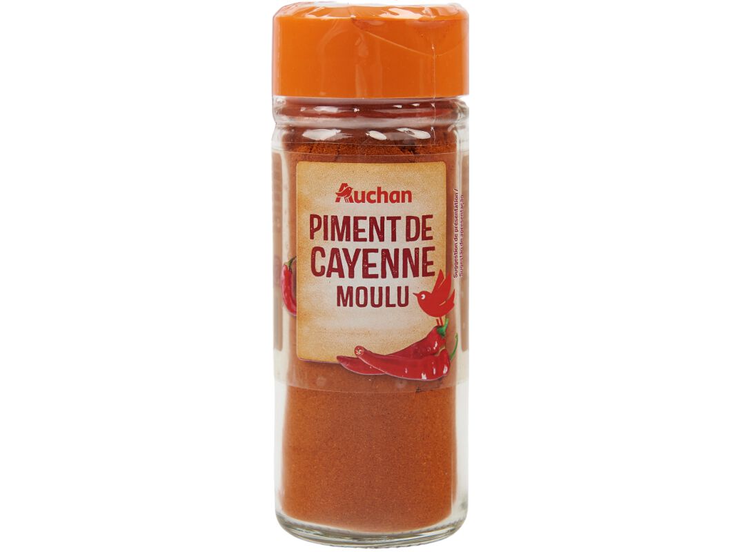 PIMENTA CAYENNE AUCHAN MO&Iacute;DA EM FRASCO 38G image number 0