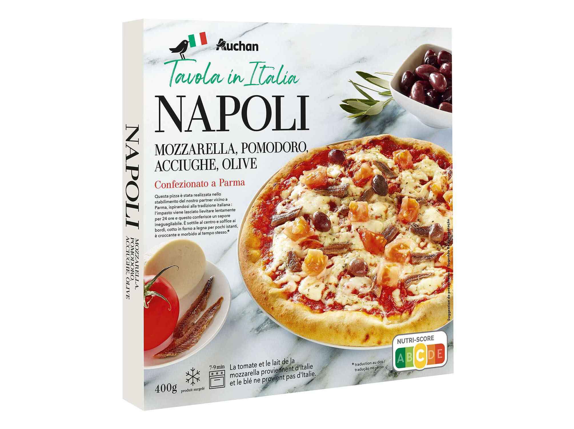 PIZZA AUCHAN &Agrave; MESA EM IT&Aacute;LIA NAPOLI 400G image number 1