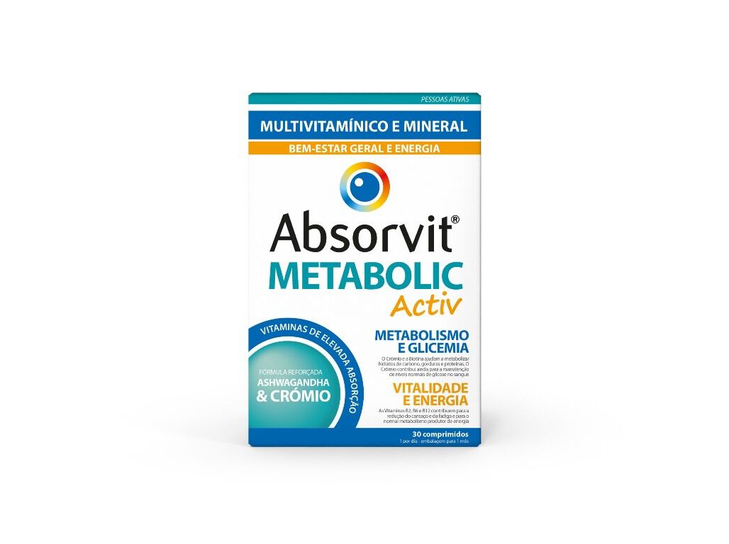 SUPLEMENTO ABSORVIT METABOLIC ACTIV 30COMP
