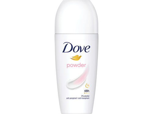 DEO ROLL-ON DOVE POWDER 48H 50ML image number 2