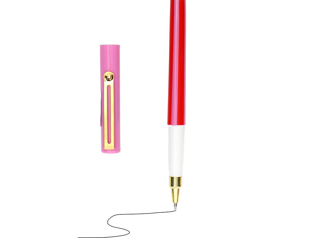 ESFEROGR&Aacute;FICA COM TAMPA AUCHAN TINTA PRETA VINTAGE PALETTE